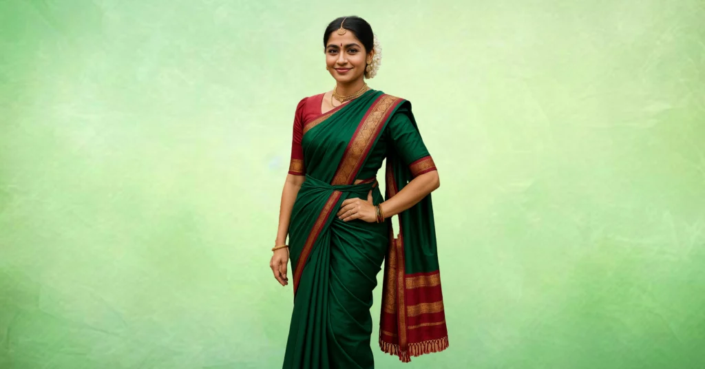 Coorg Style Saree Drape Karnataka