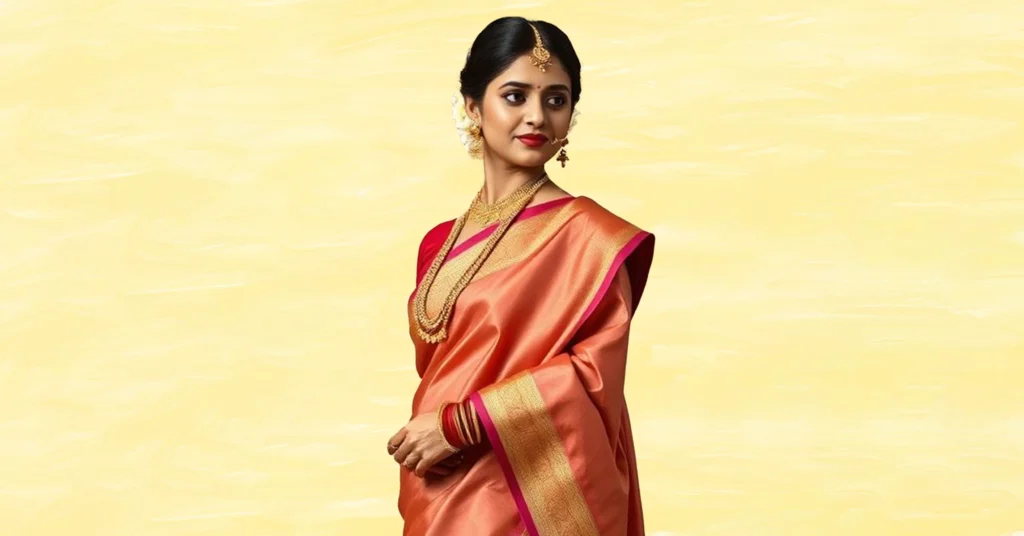 Gujarati Style Saree Drape