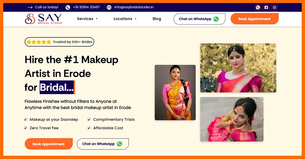 SAY Bridal Studio in Erode