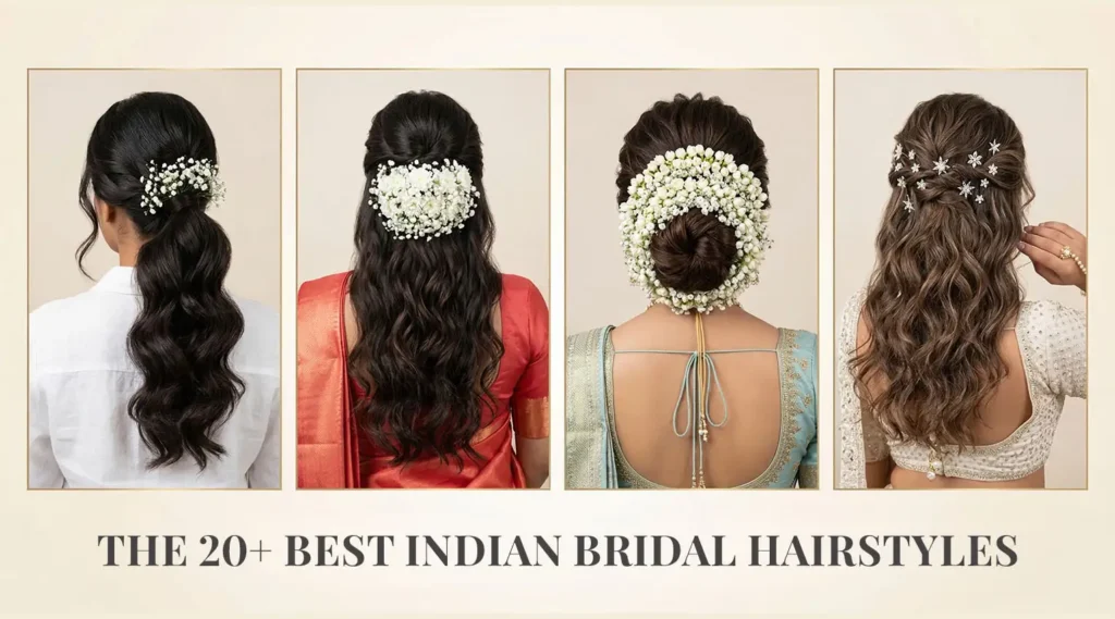 19+ Best Indian Bridal Hairstyles for Wedding, Engagement & Reception